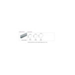 Tagrende kobber 12 tommer 333x0,7 mm 1 4 rund   3 meter