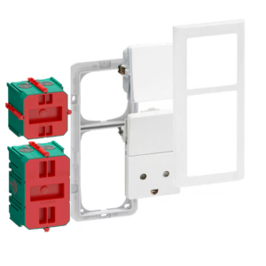 lk fuga 25 modul med 15 modul stikkontakt og 1 pol afbryder indmuring