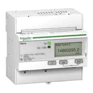 Acti9 3 faset Kilowatt time måler til montering på DIN skinne, med tæller og pulsudgang   MID certificeret, IEM3210 produkt