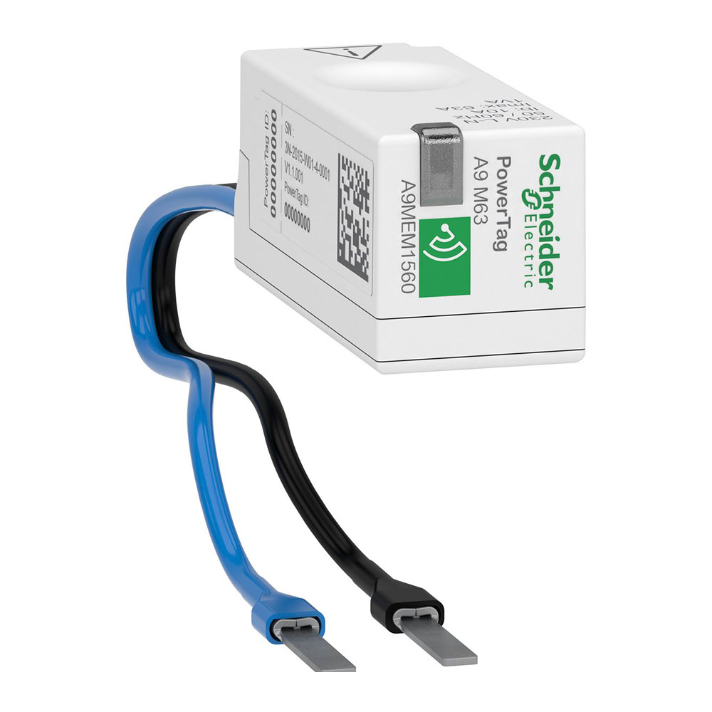 Energimåler PowerTag 1PN 63A Flex med 25cm ledning, direkte montage og måling af energi produkt