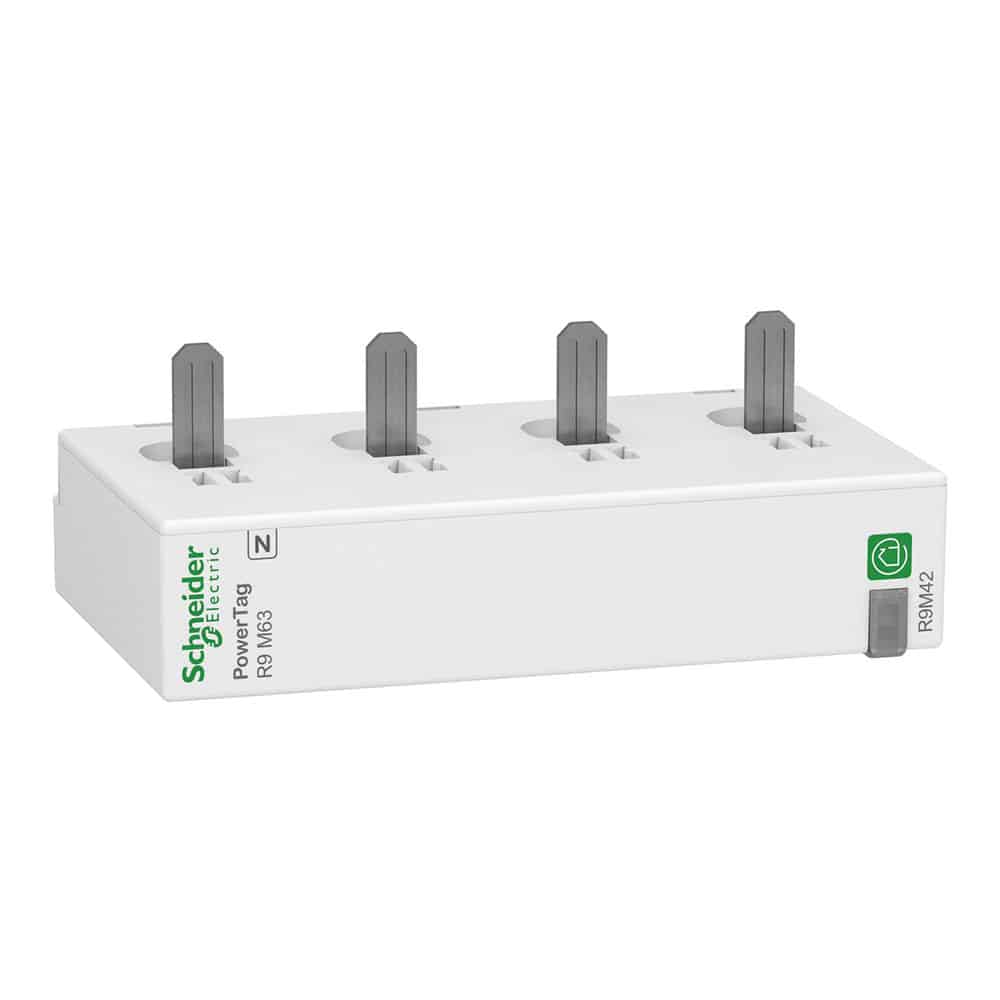 Energisensor Resi PowerTag 3PN med Nul i højre ved top montage, direkte måling op til 63A produkt