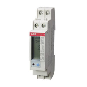 Måler kWh, 1 polet+nul, direkte måling klasse 1, 40A, 230V AC, MID, 1000pulskwh, 17,5mm bred produkt