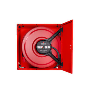 NOHA slangeskab model 3 30 m x 25 mm slange 795 x 795 x 180 mm   Rød