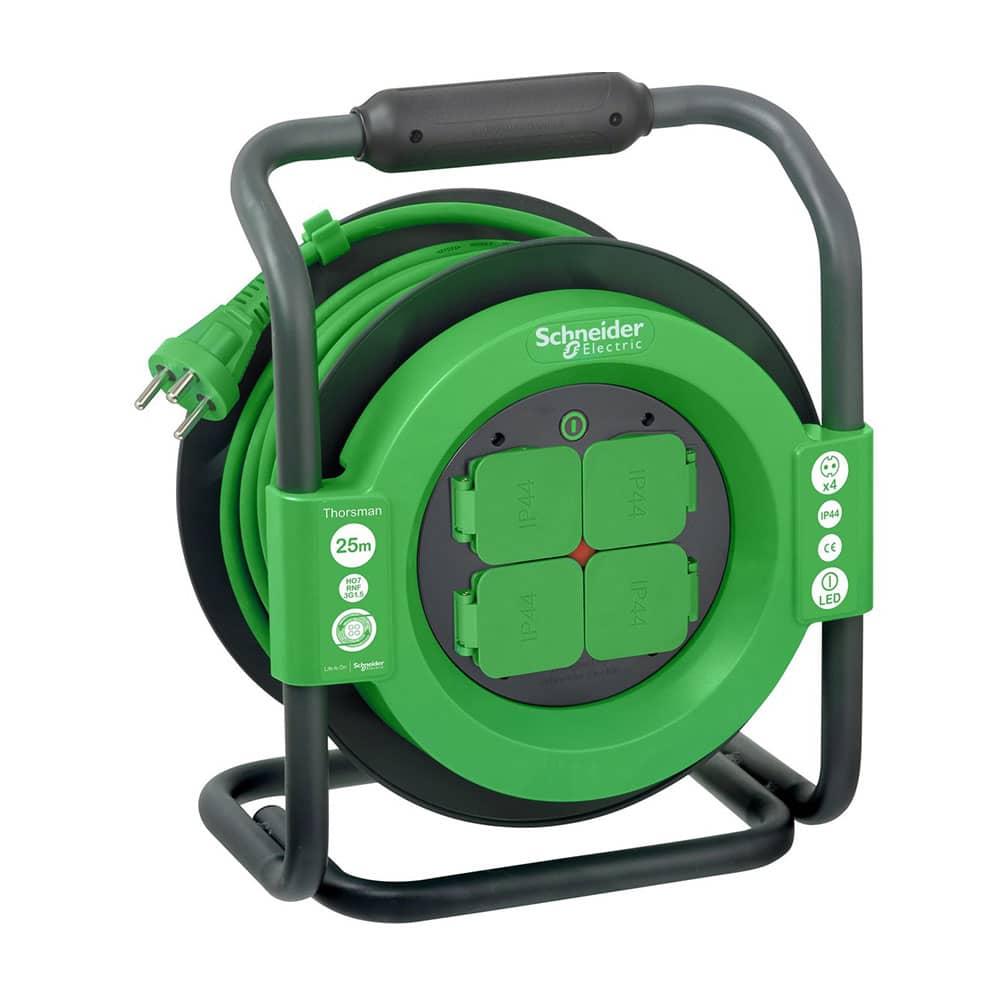 Thorsman kabeltromle 40m ho7rnf 3g1,5 sortgrøn produkt