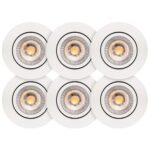 Luna Low Profile 2.0 ISO 5,9W 2700K 460lm Ra90 IP44 IndenUdendørs Mat Hvid 6 pack produkt
