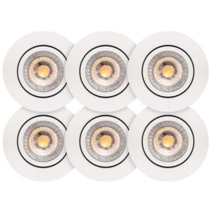 Luna Low Profile 2.0 ISO 5,9W 2700K 460lm Ra90 IP44 IndenUdendørs Mat Hvid 6 pack produkt