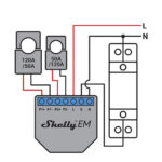 Shelly EM   WiFi energimåler 2x50120A (uden strømtrafo)1 produkt