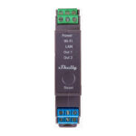 Shelly Pro 2   WiFI relæ, 2 kanaler med potentialfrit kontaktsæt (110 240VAC)2 produkt
