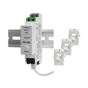 Shelly Pro 3EM   WiFi 3 faset energimåler, 120A produkt