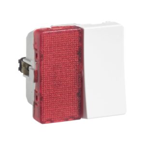 LK FUGA 1 polet afbryder med ,5 modul LED lampe 16A, hvid produkt