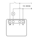 Shelly 1PM Mini (GEN 3)   WiFI relæ med effektmåling (230VAC)1 produkt