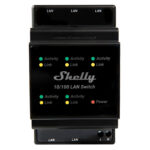 Shelly LAN Switch   DIN skinne switch med 5xRJ45 porte1 produkt