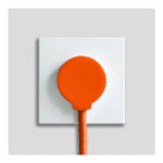 NORM stikprop Schuko, mat orange3 produkt