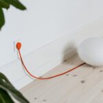 NORM stikprop Schuko, mat orange4
