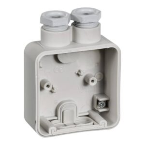 OPUS 74 underlag 1 modul med 2 forskruninger M20, lysegrå produkt