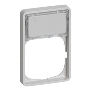FUGA ramme Baseline 50 15 modul med tekstmodul lysegraa produkt