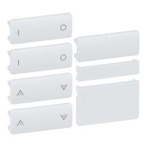 IHC Wireless LK FUGA tangentsaet for 4 SL batteritryk og kombi enheder 1 modul hvid produkt