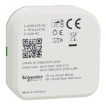 Wiser traadloes lysdaemper puck med Multiwire teknologi valgfri tilslutning af nul leder. Daemper LED lyskilder helt ned til 1VA1 produkt