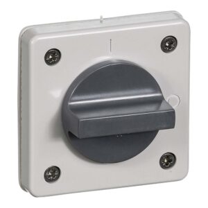 Drejeafbryder IP44 55 indsats afbryder 2 pol 440 V lysegraa produkt