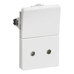 LK FUGA stikkontakt 2 polet med afbryder 15 modul hvid produkt
