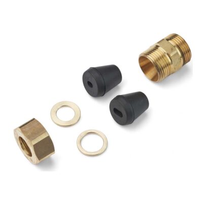 Brass and rubber plumbing components