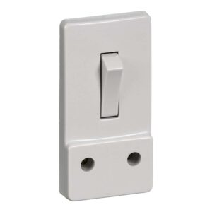 Smal Minitangent indsats stikkontakt med afbryder lysegraa produkt