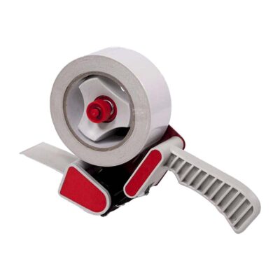 Tape dispenser with a roll of tape