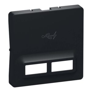 Afdaekning for FUGA dobbelt 5V USB lader koksgraa produkt