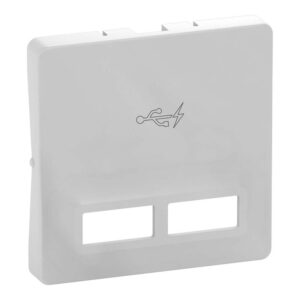 Afdaekning for FUGA dobbelt 5V USB lader lysegraa produkt