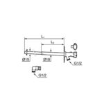 FMM Mattsson Mora gaardposteventil med noeglegreb 320 545 mm 1