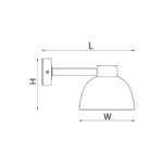 Herning Wall Mini Sort 30004000K3 produkt