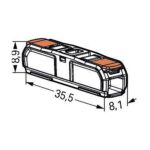 Inline fjedersamlemuffe 4mm²1 produkt