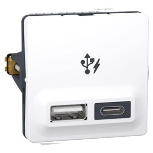 LK FUGA dobbelt USB lader type AC 21W hvid produkt