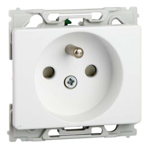 LK OPUS66 stikkontakt 2 polet med pindjord 1 modul hvid produkt