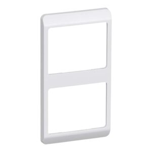 OPUS 66 ramme kombi 2 modul lodret hvid produkt