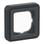 OPUS® 74 adapterdaeksel med membran 1 modul IP44 antracitgraa produkt
