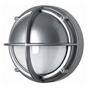Skotlampe LED 3000K V2 halvafskaermet klar alufarvet produkt