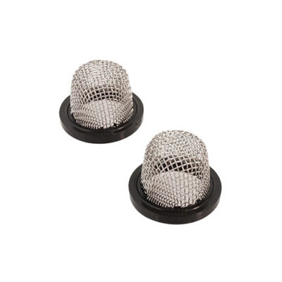 To metal mesh filter caps