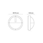 Uno Grafit 125W 1100 LED 3000K Sensor3 produkt