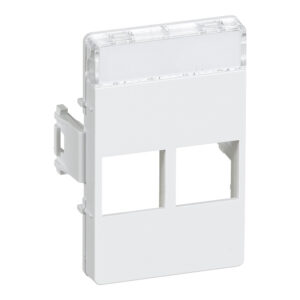 CLICLINE Dataudtag for 2x Actassi RJ45 15 modul hvid produkt