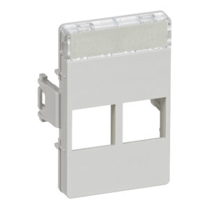 CLICLINE Dataudtag for 2x Actassi RJ45 15 modul lysegraa produkt
