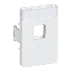 CLICLINE Dataudtag for 2x Keystone RJ45 1 modul hvid produkt