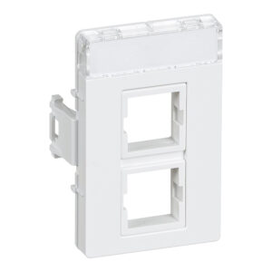 CLICLINE Dataudtag for 2x SYSTIMAX RJ45 1 modul hvid produkt