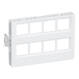 CLICLINE Dataudtag for 8x Actassi RJ45 2 modul hvid produkt