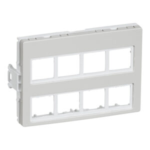 CLICLINE Dataudtag for 8x Actassi RJ45 2 modul lysegraa produkt