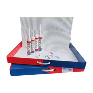 FireFree B745 Brandkuffert Hvid 2 sidet 400x600x60 mm rillet produkt