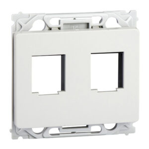 LK OPUS 66 Dataudtag for 2x Keystone RJ45 1 modul lysegraa produkt