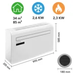 Vaegmonteret klimaanlaeg PAC W 2650 SH 150805 1689059271