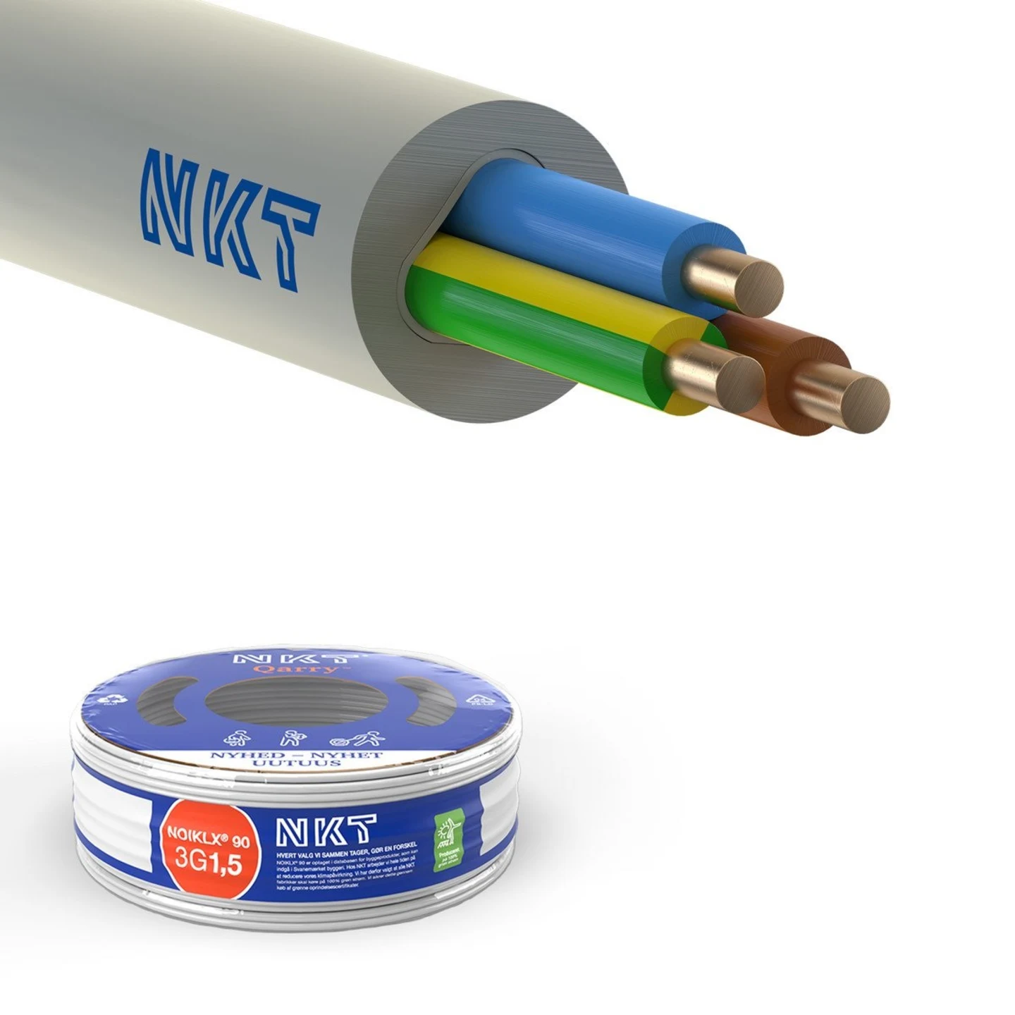 NKT KABEL 3G1,5 NOIKLX 1X100 METER