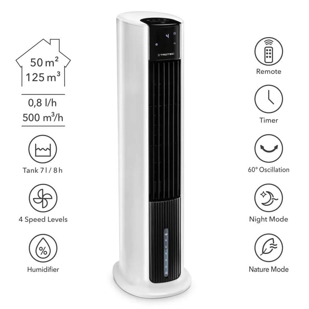 Trotec aircooler, luftkøler, luftfugter pae 30 - image 2